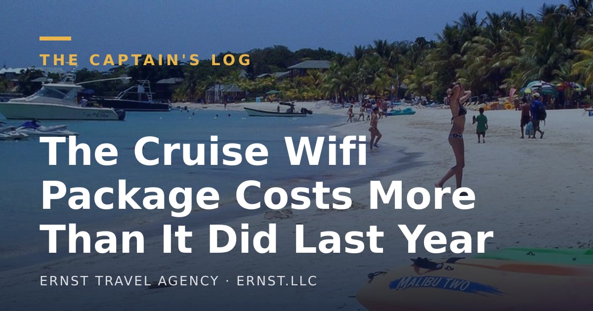 The Cruise Wifi Package Costs More Than It Did Last Year