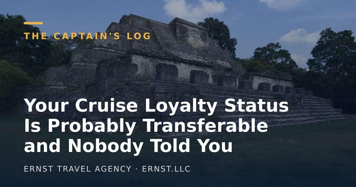Your Cruise Loyalty Status Is Probably Transferable and Nobody Told You