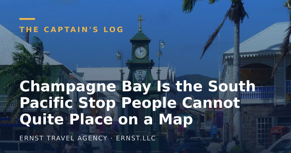 Champagne Bay Is the South Pacific Stop People Cannot Quite Place on a Map