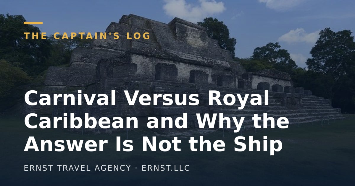 Carnival Versus Royal Caribbean and Why the Answer Is Not the Ship