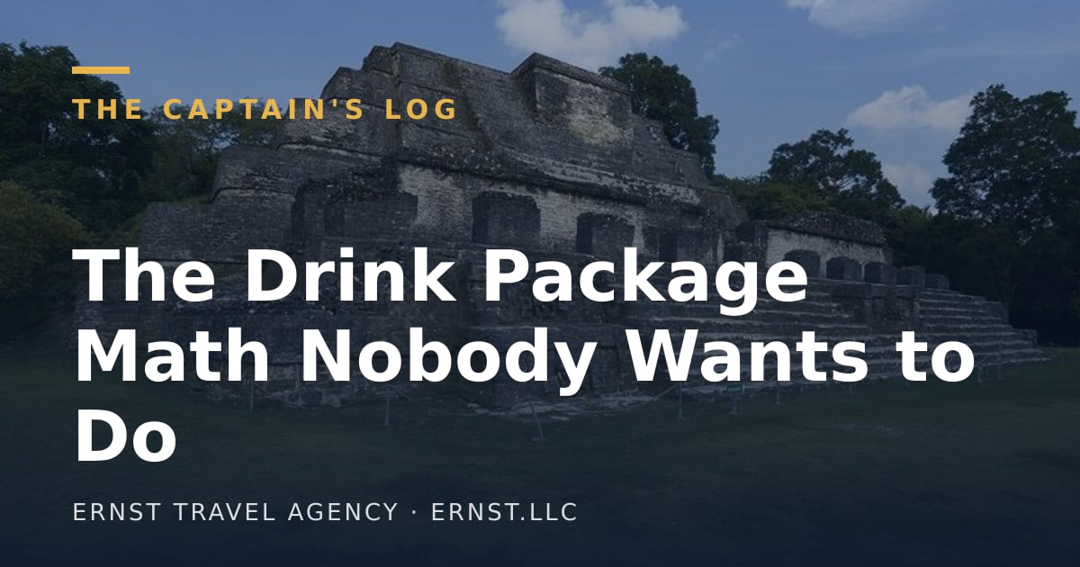 The Drink Package Math Nobody Wants to Do