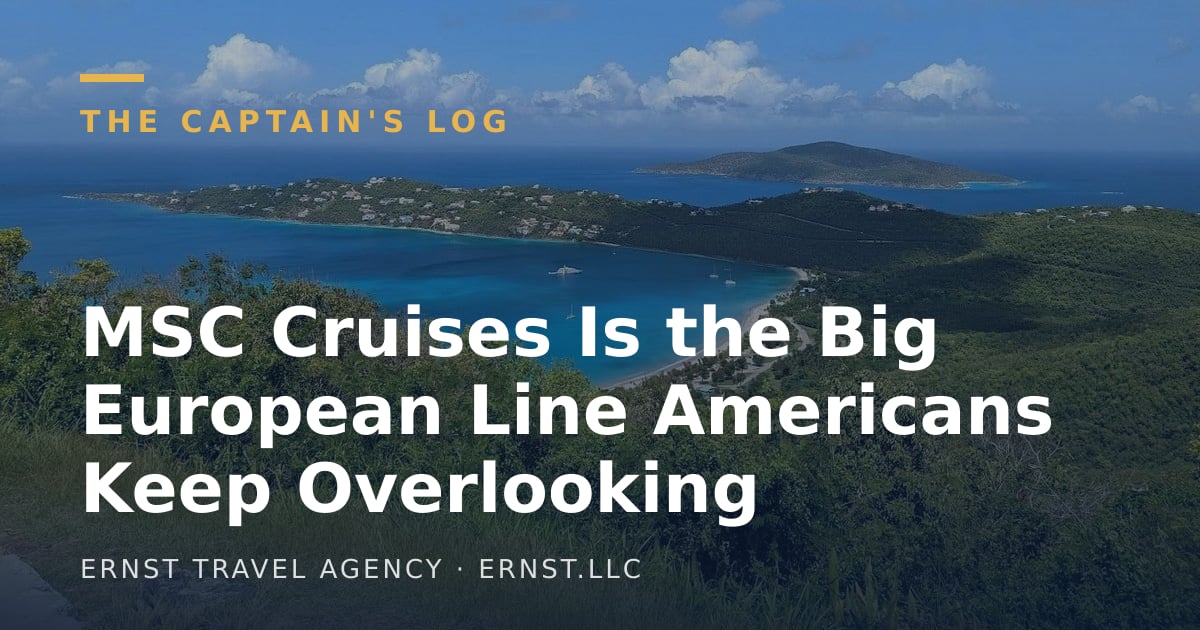MSC Cruises Is the Big European Line Americans Keep Overlooking
