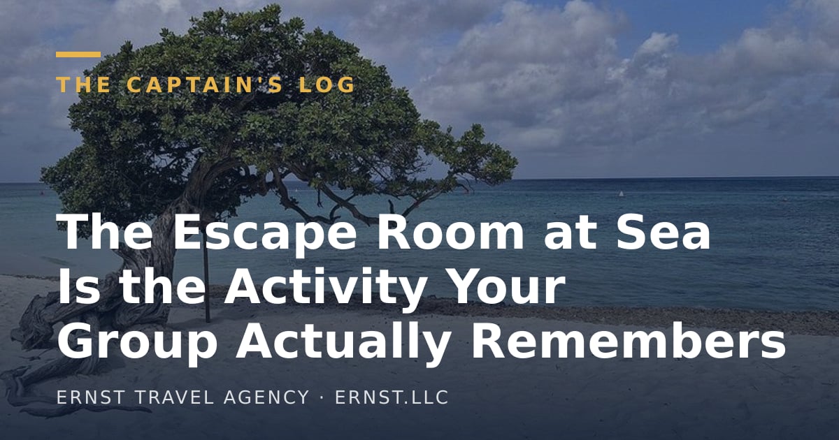 The Escape Room at Sea Is the Activity Your Group Actually Remembers