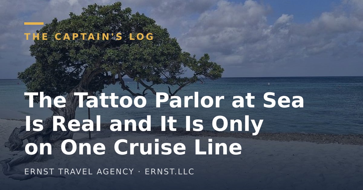The Tattoo Parlor at Sea Is Real and It Is Only on One Cruise Line