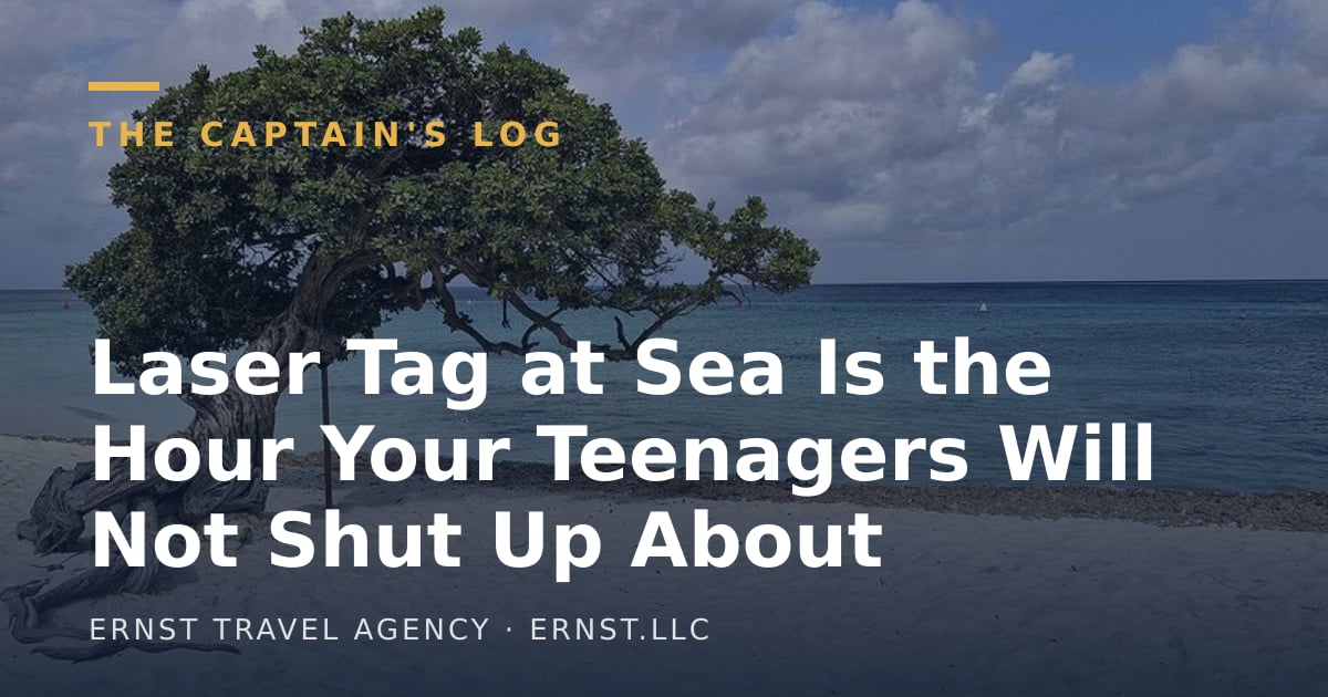 Laser Tag at Sea Is the Hour Your Teenagers Will Not Shut Up About