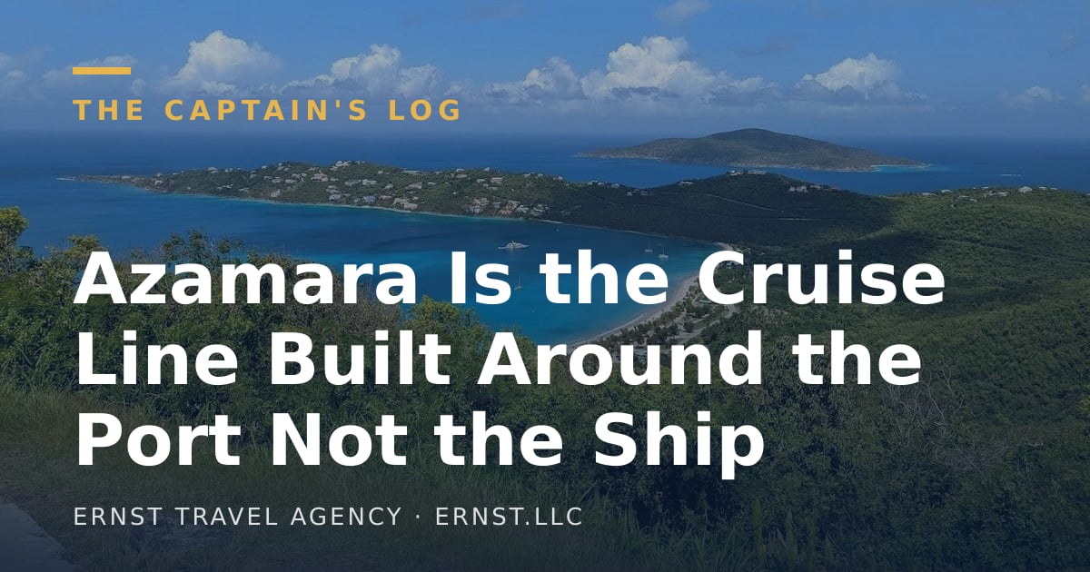 Azamara Is the Cruise Line Built Around the Port Not the Ship