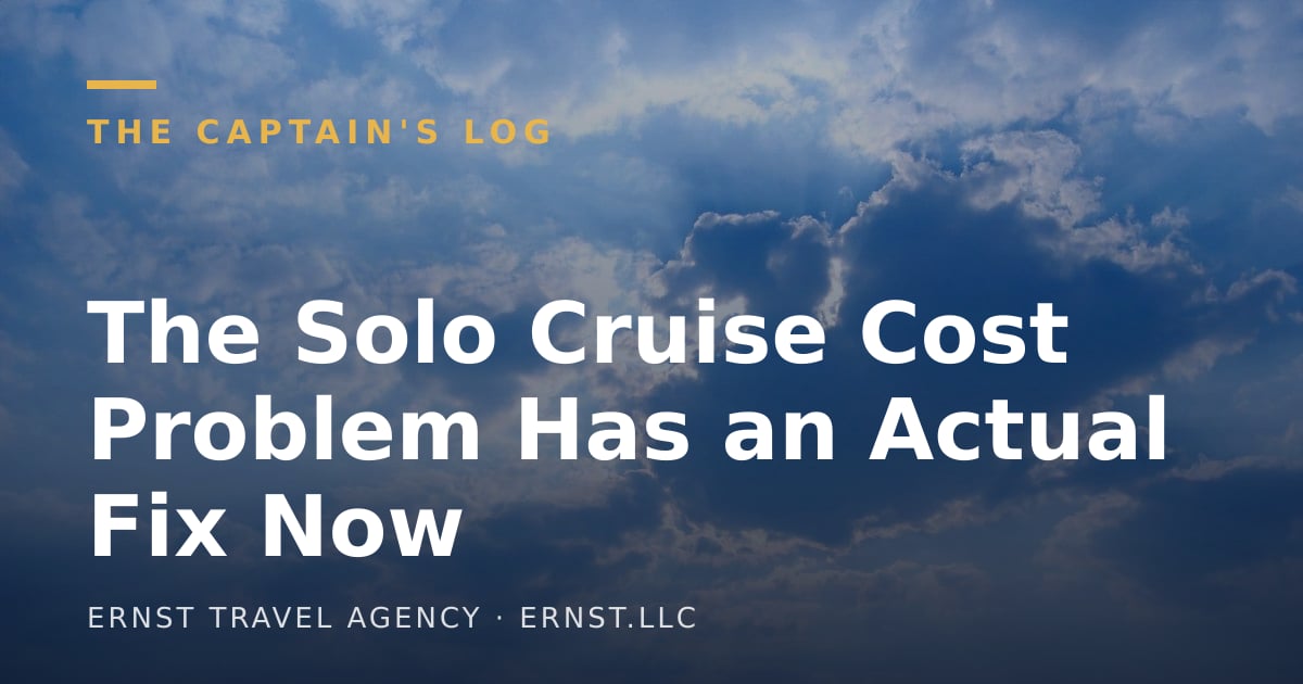The Solo Cruise Cost Problem Has an Actual Fix Now