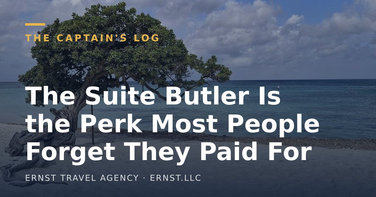 The Suite Butler Is the Perk Most People Forget They Paid For